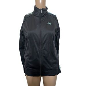 Kappa Women's Black Bomber Jacket with Logo